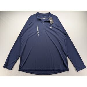 NWT Under Armour Men's UA Velocity 2.0 ¼ Zip in Midnight Navy size XL